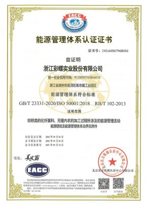 能源管理体系认证证书